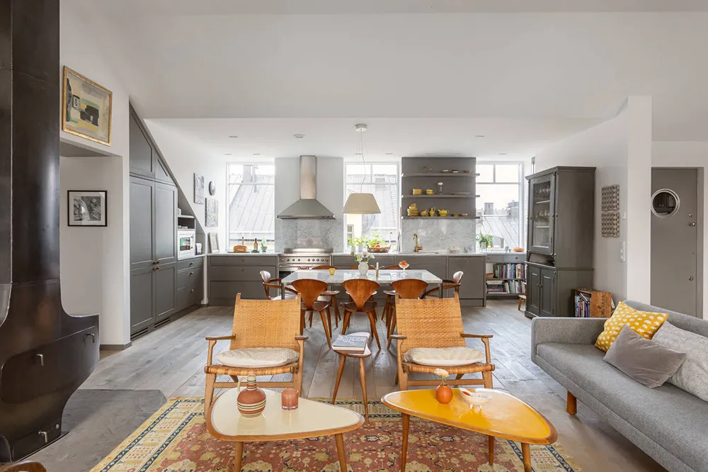 Lively Interior of a Spacious Loft with Terrace in Stockholm - Gallery image 7