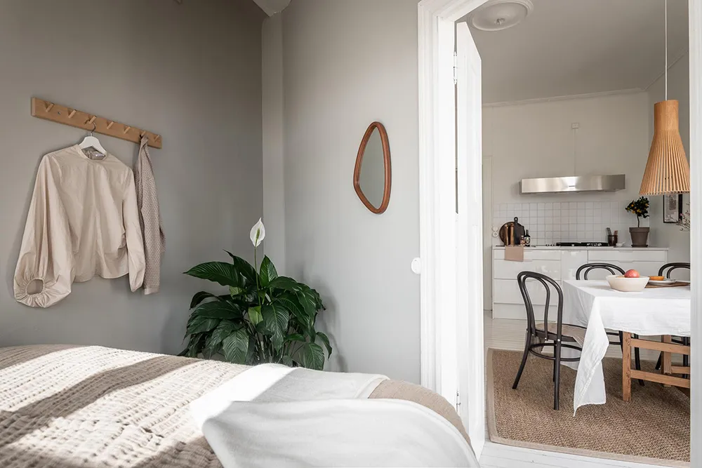 Apartamento gris en Gotemburgo con habitación pequeña y balcón (65 m²) - Gallery image 18