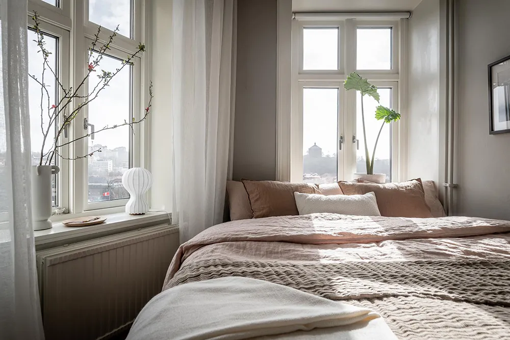 Apartamento gris en Gotemburgo con habitación pequeña y balcón (65 m²) - Gallery image 13