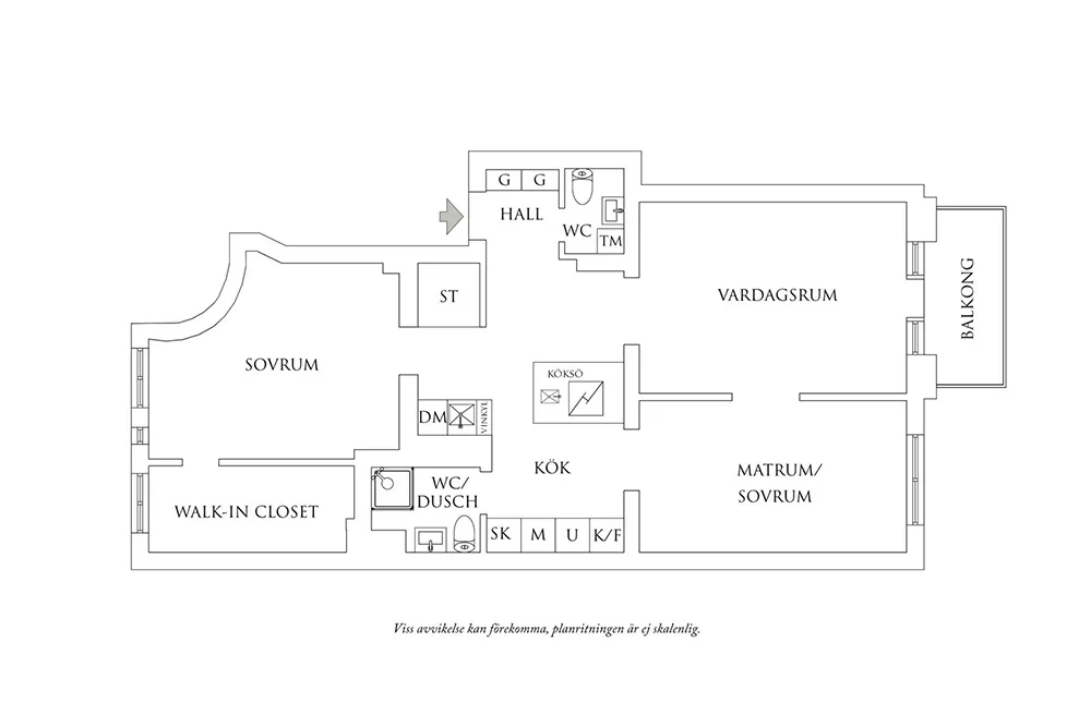 Пісочні тони, цегляна стіна та обоями: квартира в Гетеборзі (91 кв. м) - Gallery image 38