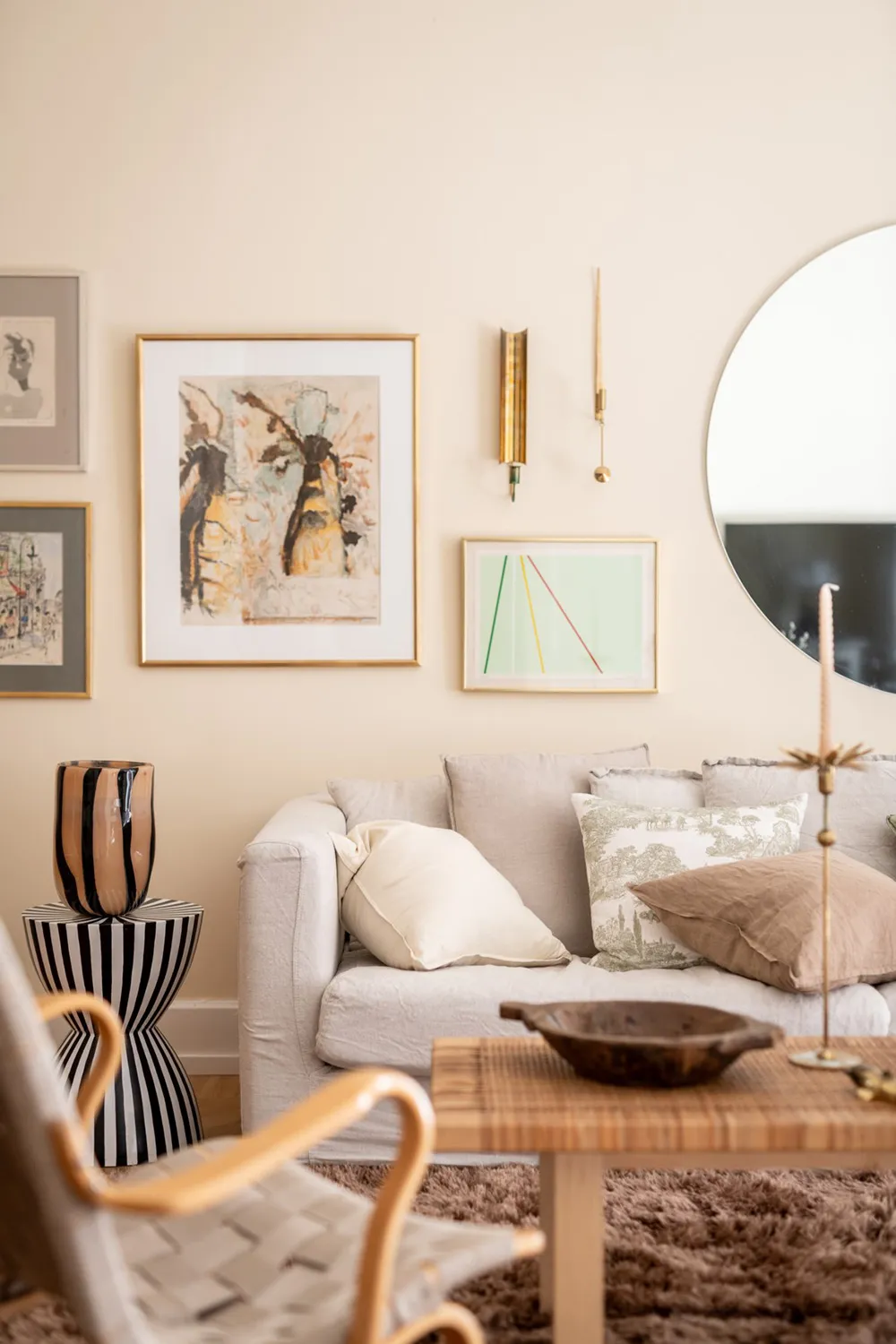 Пісочні тони, цегляна стіна та обоями: квартира в Гетеборзі (91 кв. м) - Gallery image 1