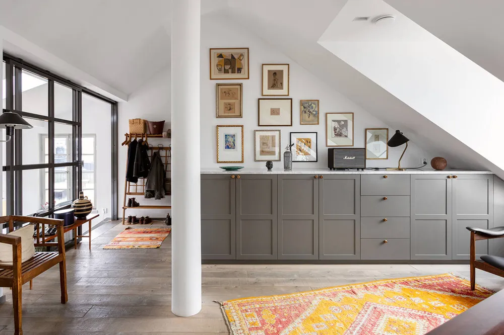 Lively Interior of a Spacious Loft with Terrace in Stockholm - Gallery image 21