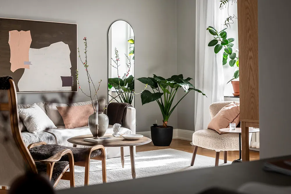 Apartamento gris en Gotemburgo con habitación pequeña y balcón (65 m²) - Gallery image 12