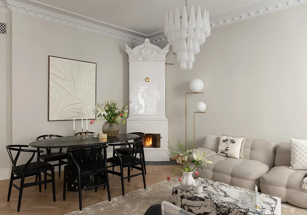 Арки и модный дизайн: элегантная квартира в Стокгольме (71 кв. м) - Gallery image 7