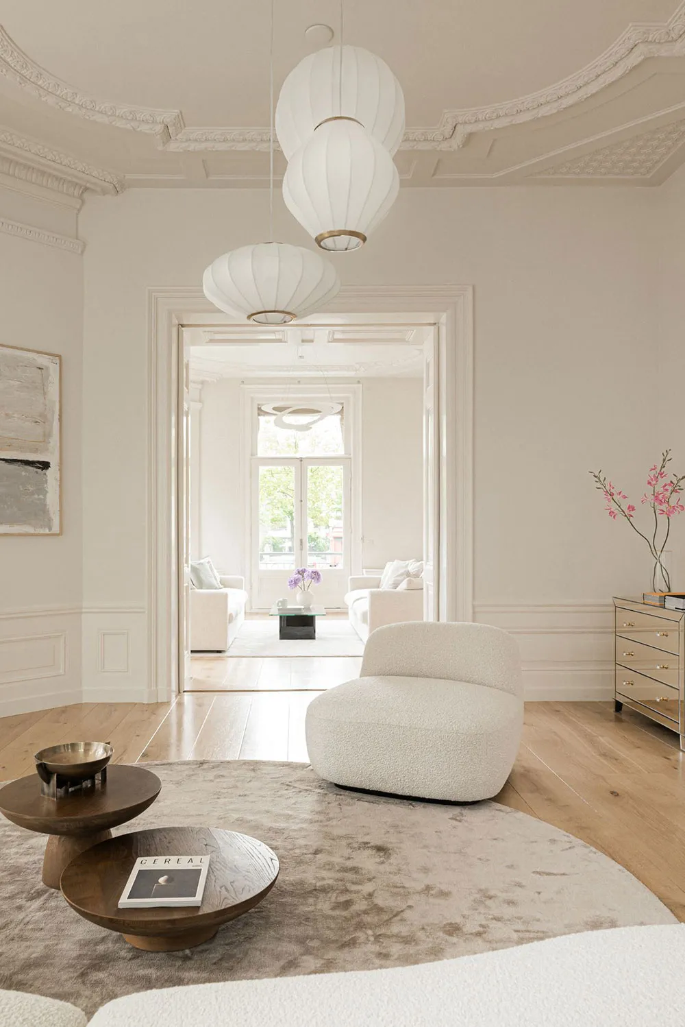 Gemütliche moderne Interior-Designs der beeindruckenden städtischen Villa in Amsterdam - Gallery image 17