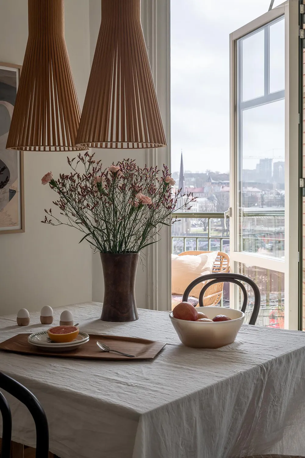 Apartamento gris en Gotemburgo con habitación pequeña y balcón (65 m²) - Gallery image 22