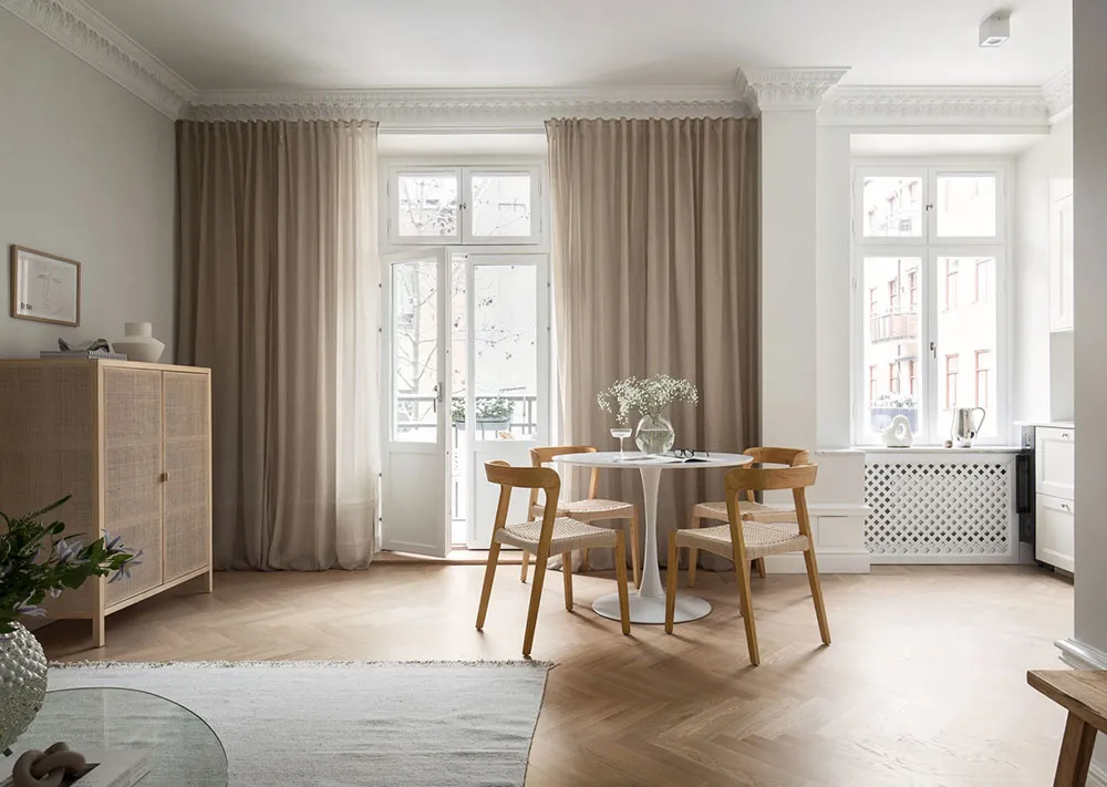 Warm und elegant: skandinavisches Interieur, das im Winter gemütlich ist (58 qm) - Gallery image 11