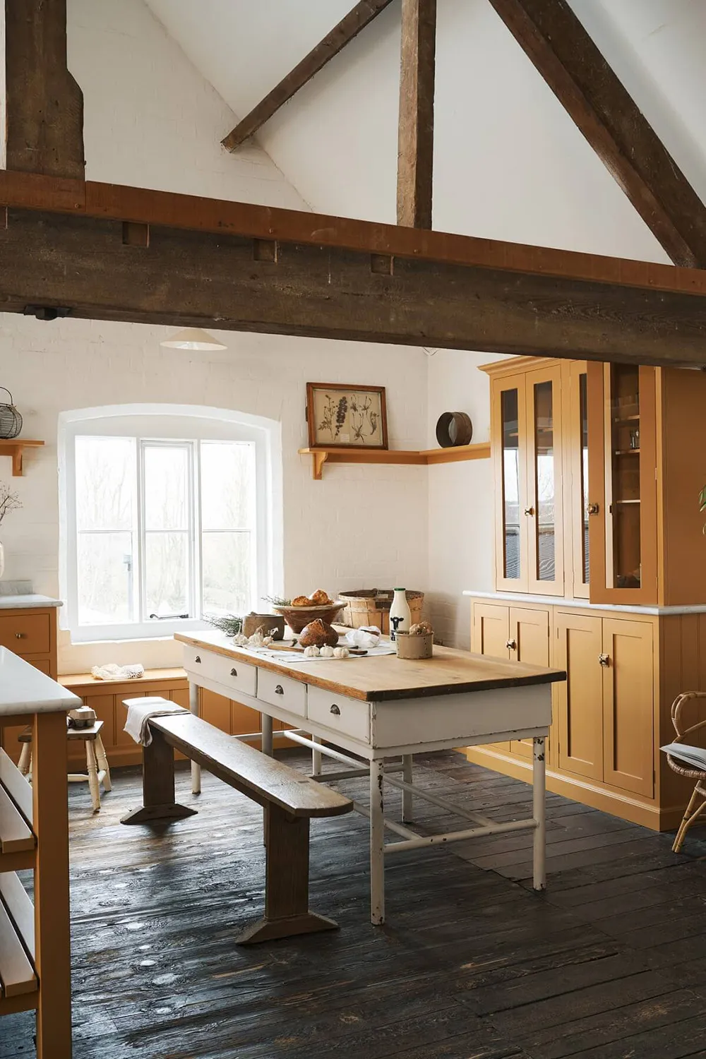 Magnificent English kitchen in yellow color by deVOL - Gallery image 7