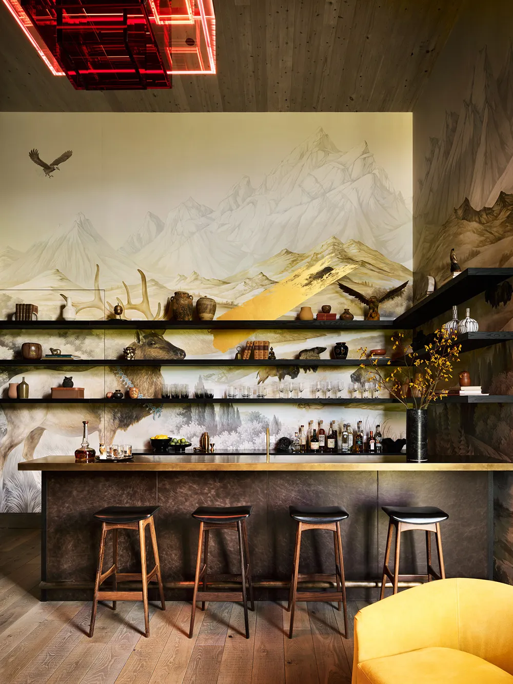 Stilvolle und gemütliche Interieurs moderner Häuser in der Eichenhecke in Kalifornien - Gallery image 27