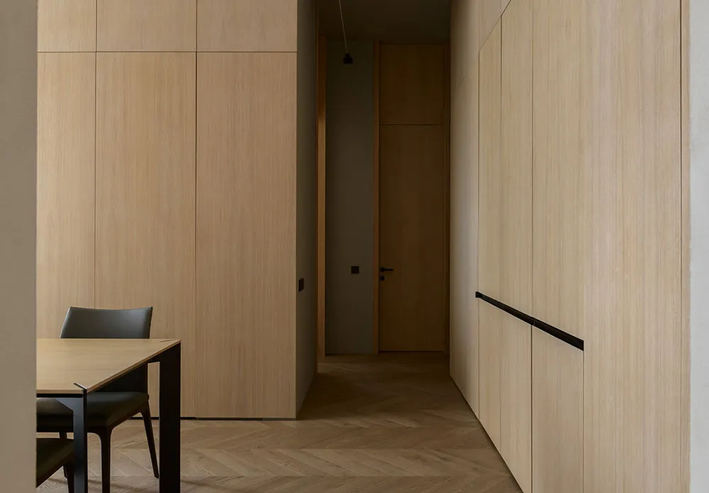 Minimalismo cálido con pared de ladrillo para familia joven en Kiev (95 m²) - Gallery image 7