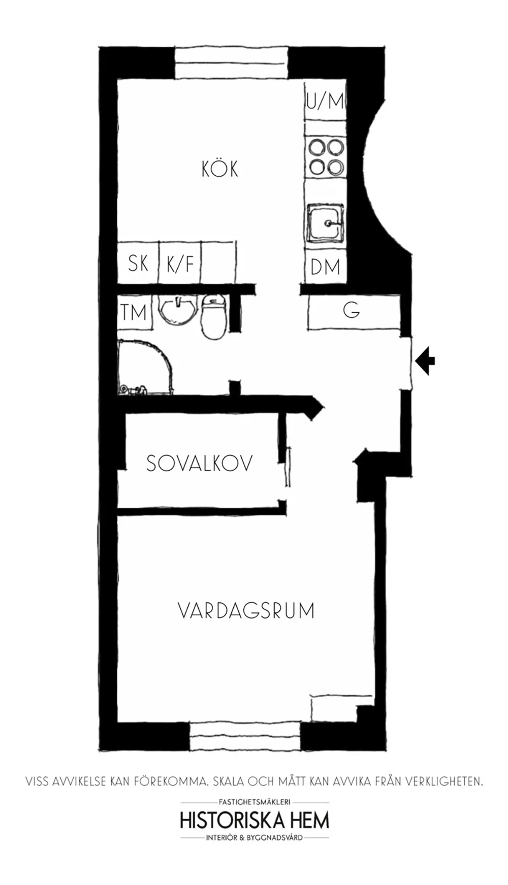 Маленька шведська квартира з ніжним інтер'єром та плямистим диваном (38 кв. м) - Gallery image 27