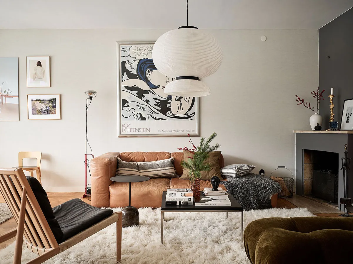 Intérieur hivernal agréable de townhouse en Suède - Gallery image 3