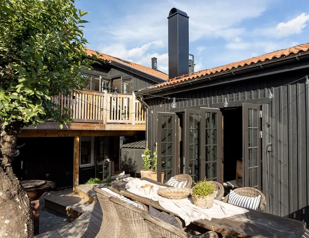 Контрастный и стильный интерьер небольшого дома в Швеции - Gallery image 18