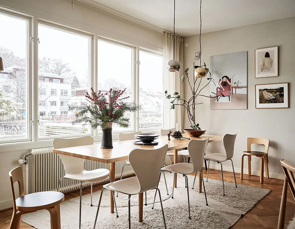 Intérieur hivernal agréable de townhouse en Suède - Gallery image 8