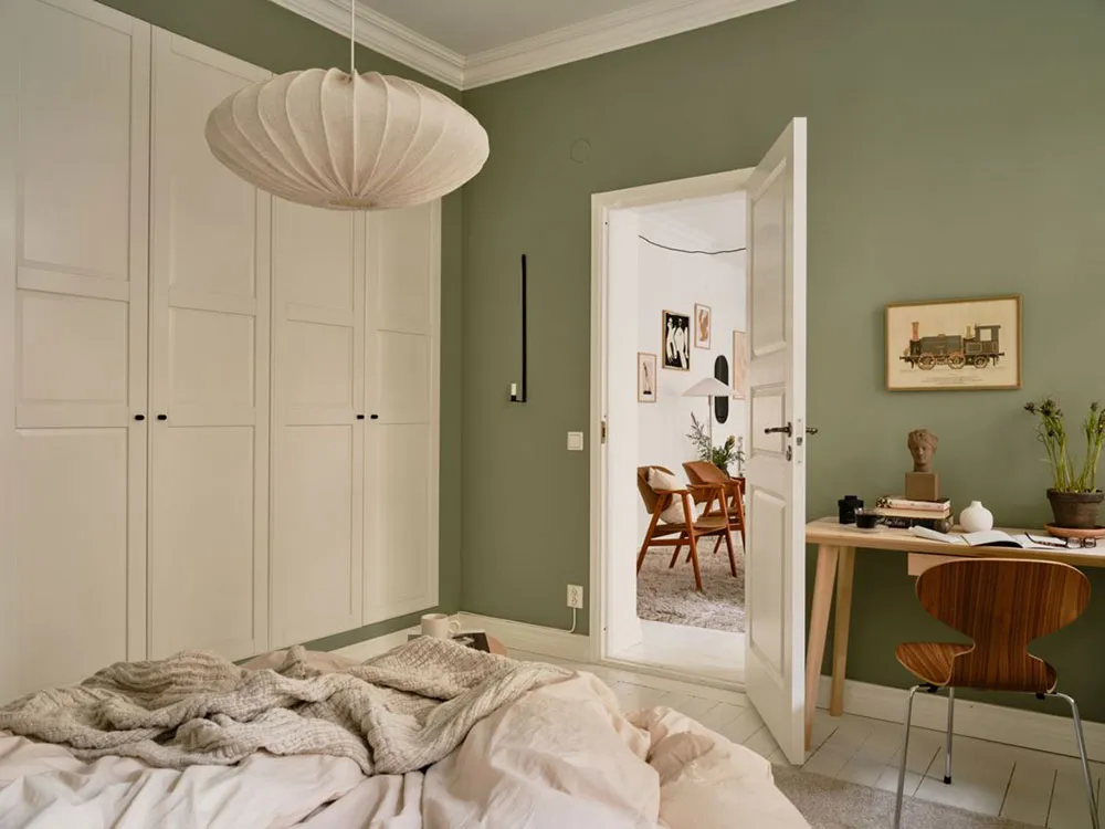 Intérieur frais et agréable d'une petite appartement en Suède (47 m²) - Gallery image 6