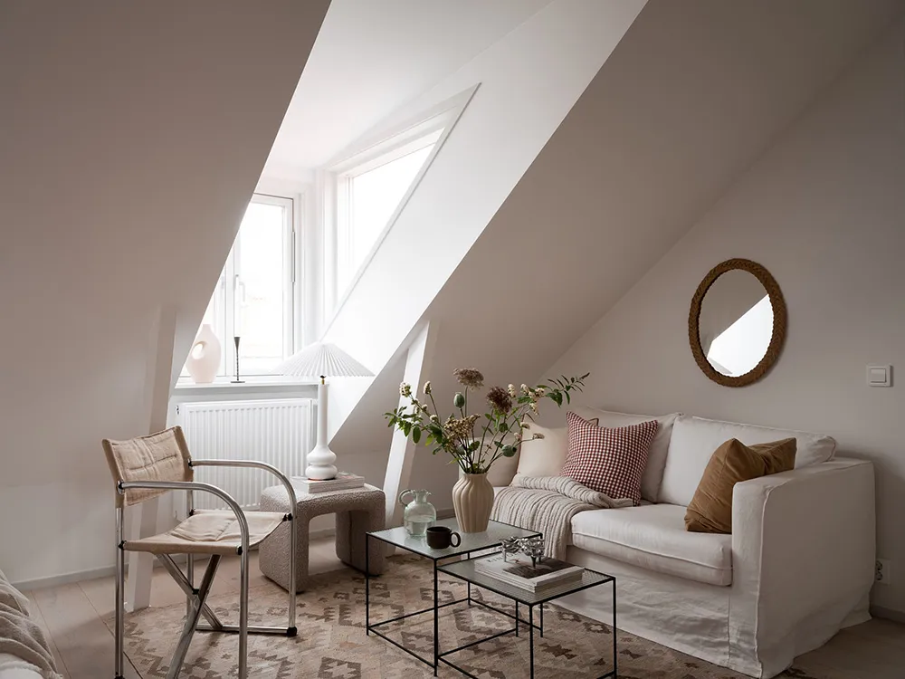 Маленькая квартира-студия на чердаке с нежным интерьером (35 кв. м) - Gallery image 11