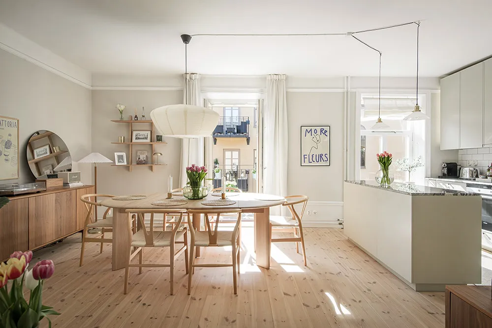 Bright and cozy pastel interior in Stockholm (88 sq. m) - Gallery image 2