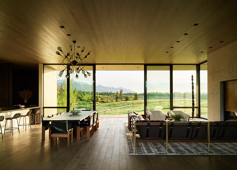 Stilvolle und gemütliche Interieurs moderner Häuser in der Eichenhecke in Kalifornien - Gallery image 7