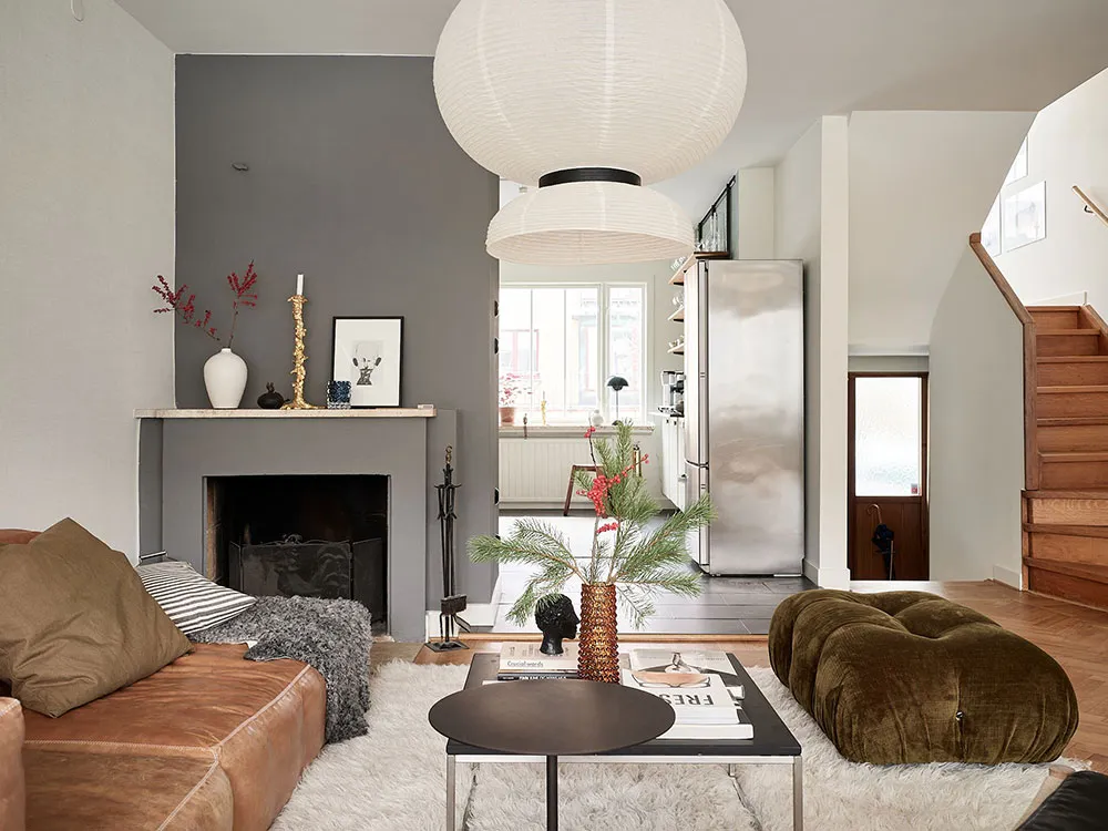 Intérieur hivernal agréable de townhouse en Suède - Gallery image 4