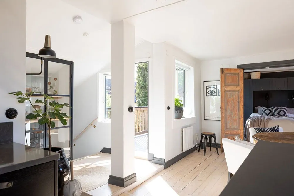 Контрастный и стильный интерьер небольшого дома в Швеции - Gallery image 6