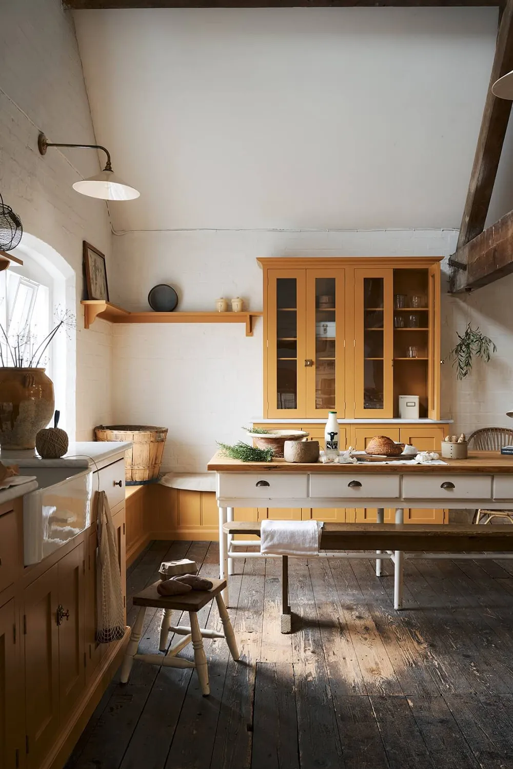 Magnificent English kitchen in yellow color by deVOL - Gallery image 5
