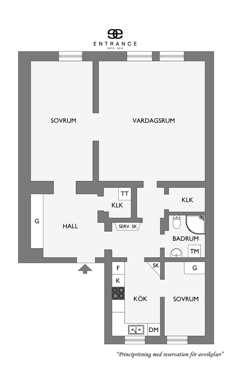 Atmosferyczny skandynawski wnętrze z ciemnym sufitem (81 m²) - Gallery image 33