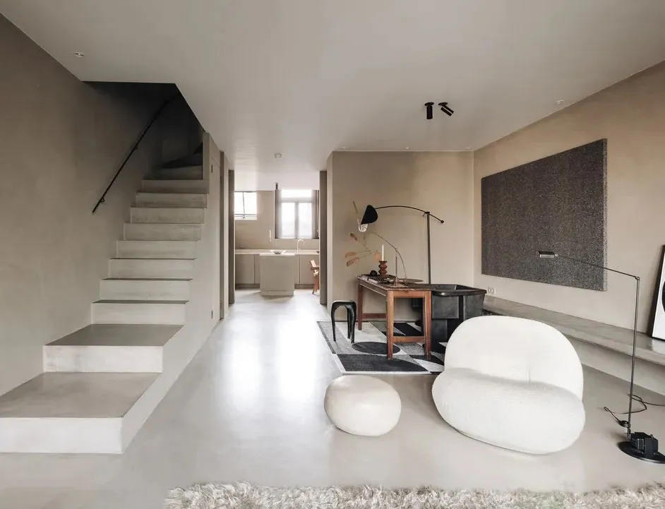 Naturalny minimalizm w designie mieszkania w domu na kanale w Amsterdamie - Gallery image 11