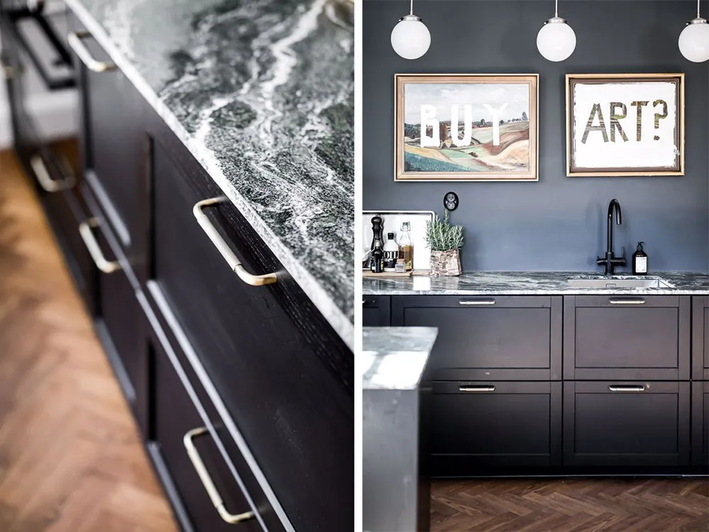 Estilos de contraste cromático en el diseño de un apartamento inusual en Suecia (73 m²) - Gallery image 11