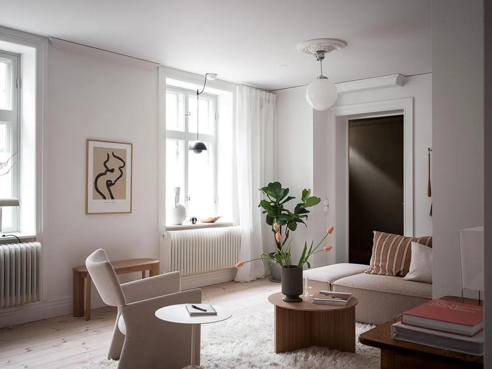 Мягкий интерьер небольшой трехкомнатной квартиры в Гетеборге (60 кв. м) - Gallery image 20