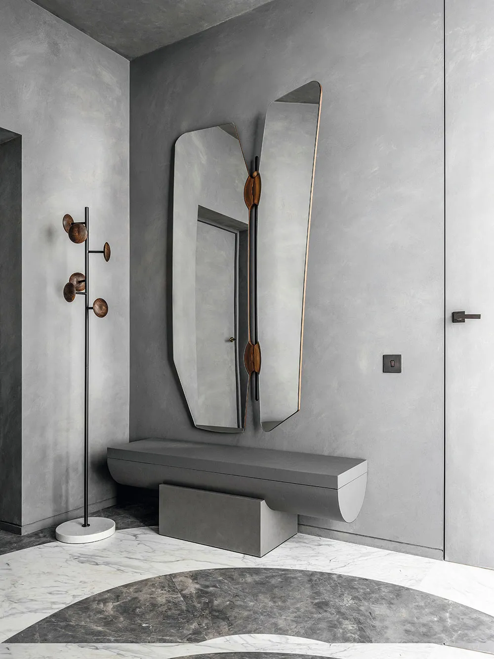 Beton, minimalizm i fotobloki w sypialni: nowoczesny mieszkanie w Moskwie - Gallery image 10