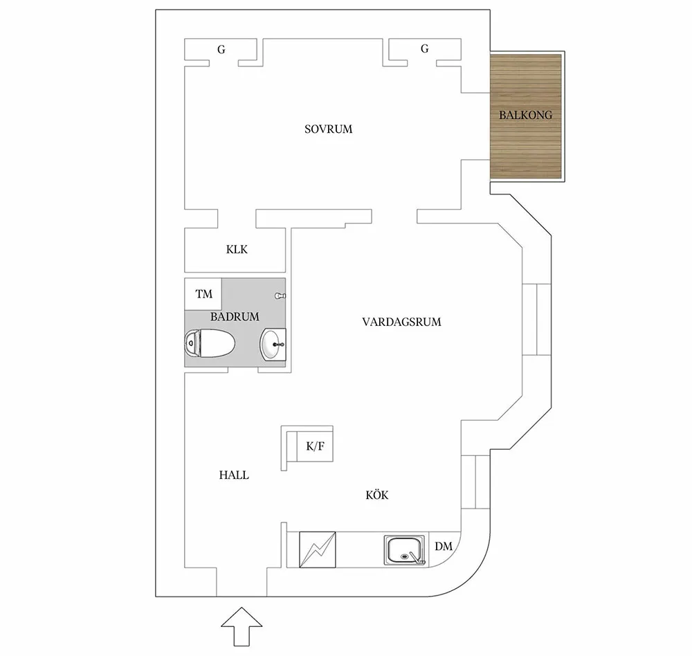 Weicher Minimalismus in einer kleinen schwedischen Wohnung (56 qm) - Gallery image 26