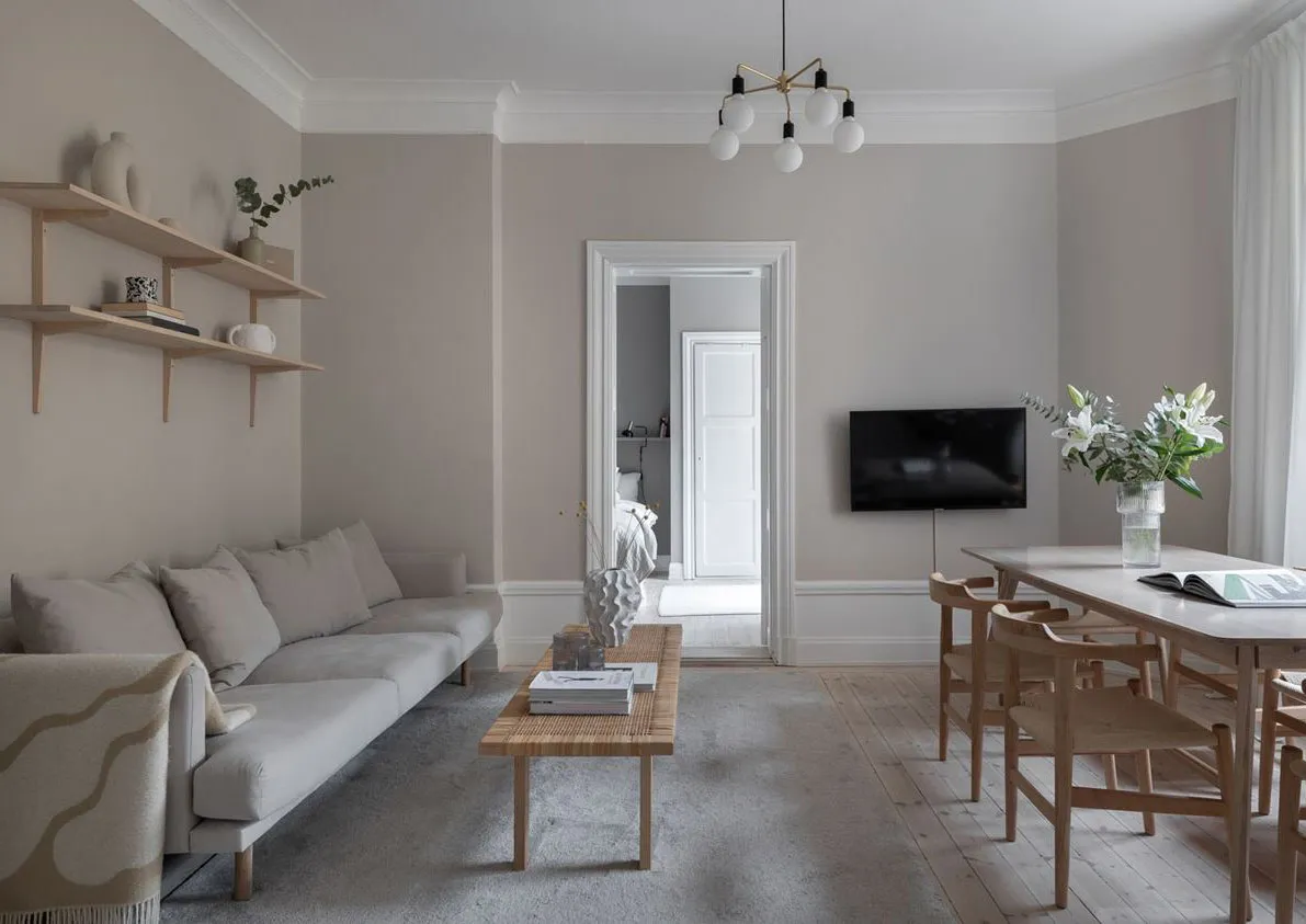 Weicher Minimalismus in einer kleinen schwedischen Wohnung (56 qm) - Gallery image 5