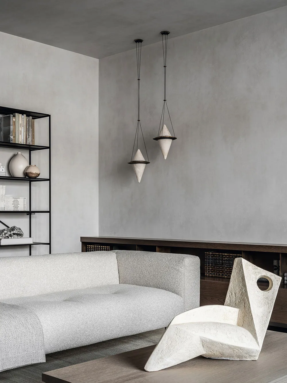 Beton, minimalizm i fotobloki w sypialni: nowoczesny mieszkanie w Moskwie - Gallery image 2