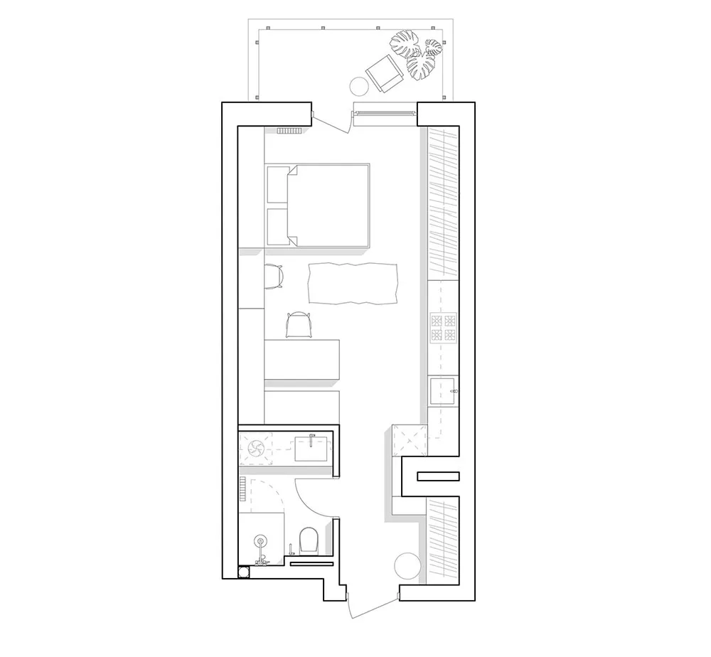 Без гостиной, но с просторной спальней: стильная малометражка в Киеве (34 кв. м) - Gallery image 15