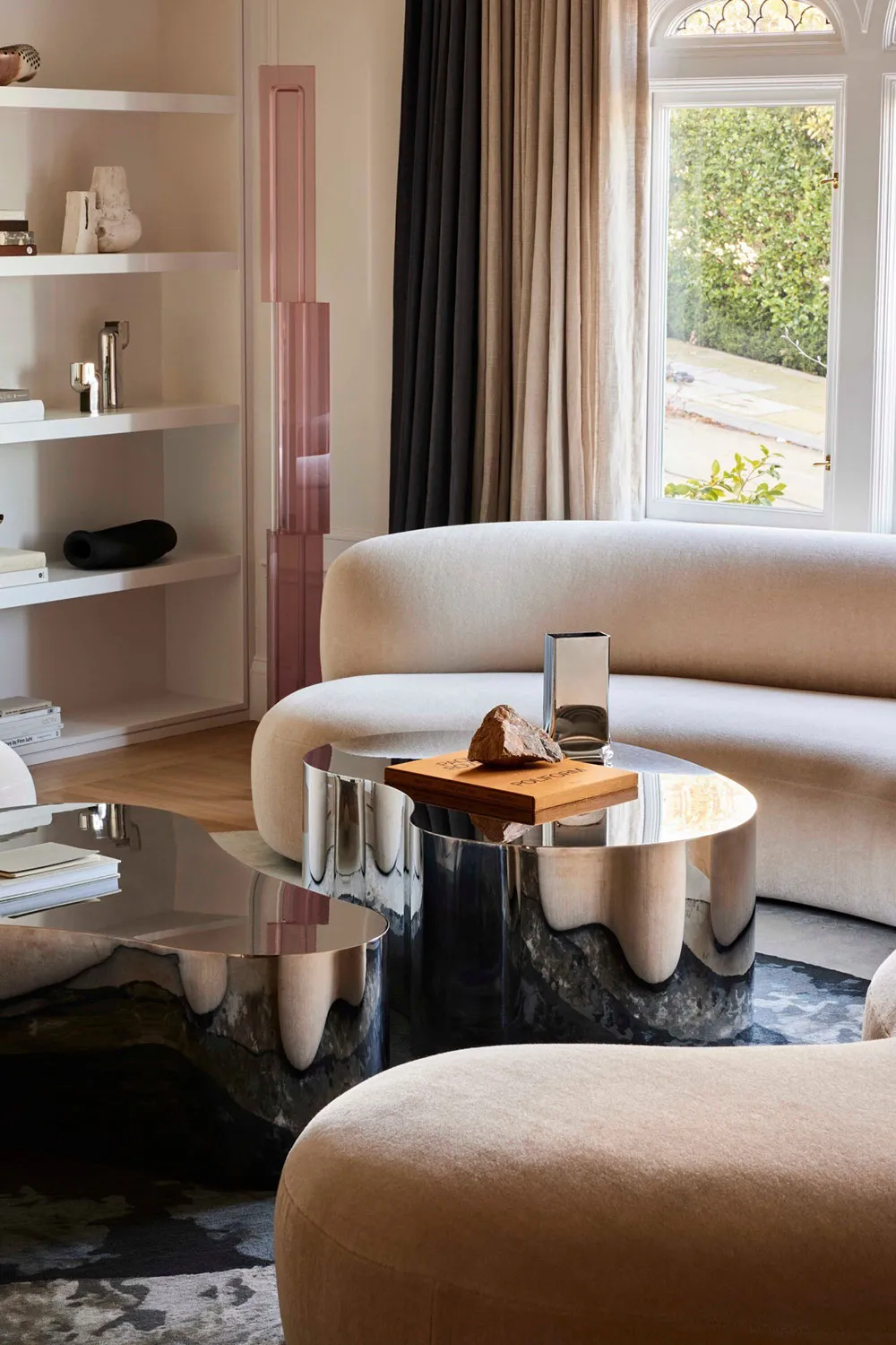 Paredes de techo y decoración elegante: casa adosada edwardiana en San Francisco - Gallery image 5