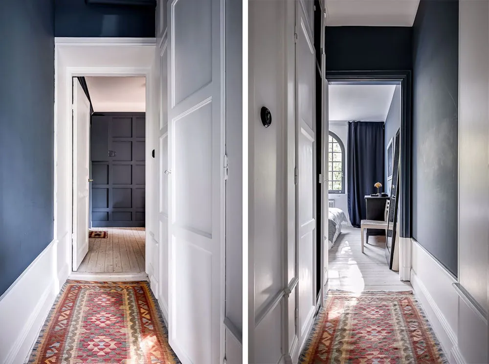 Estilos de contraste cromático en el diseño de un apartamento inusual en Suecia (73 m²) - Gallery image 23