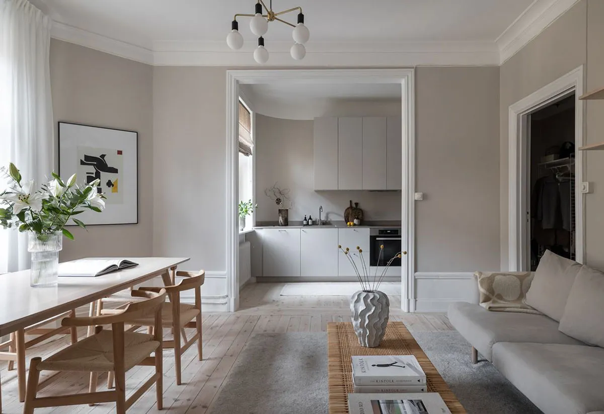 Weicher Minimalismus in einer kleinen schwedischen Wohnung (56 qm) - Gallery image 2