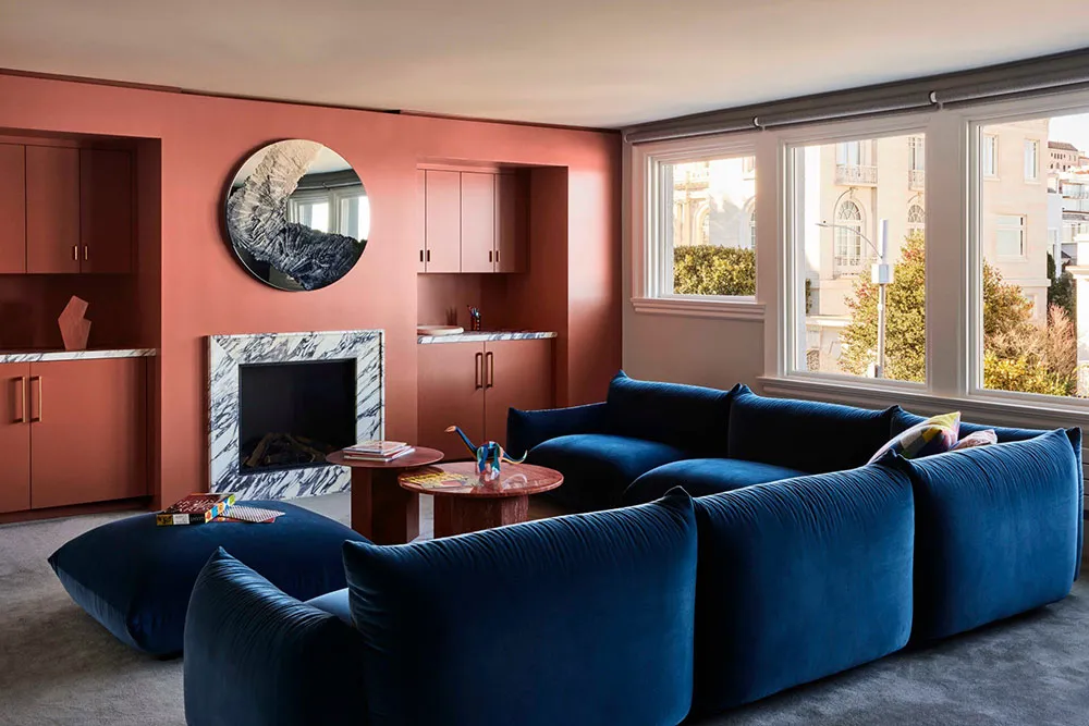 Paredes de techo y decoración elegante: casa adosada edwardiana en San Francisco - Gallery image 15