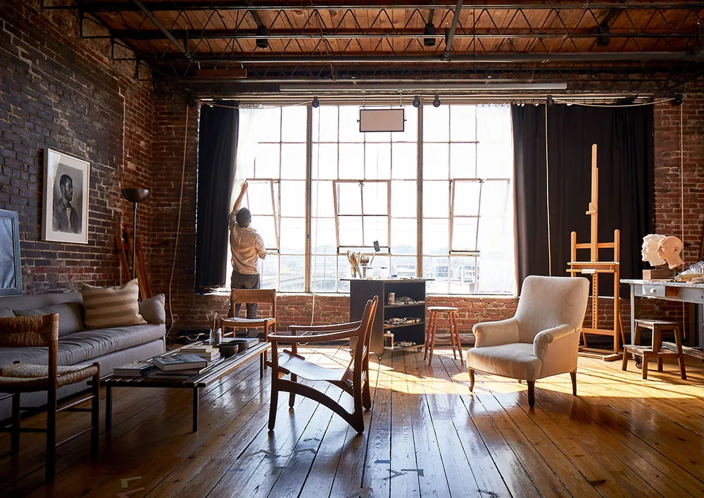 Industriel et créatif : un loft de jeune artiste en Alabama - Gallery image 1