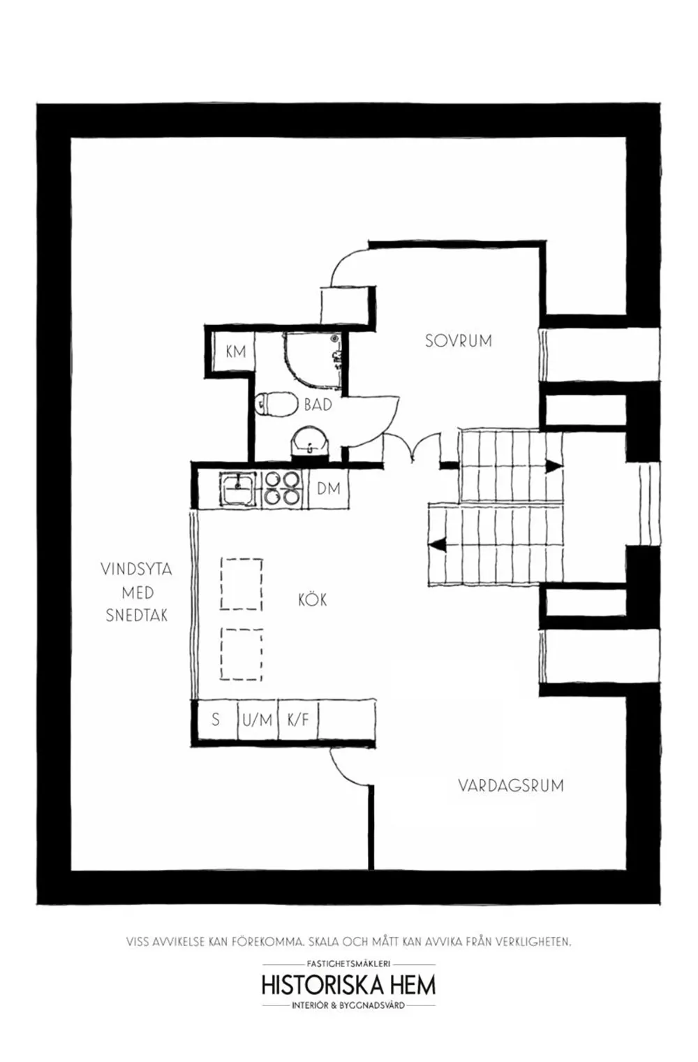 Appartement de mansarde dans un ancien bâtiment en Suède (39 m²) - Gallery image 33