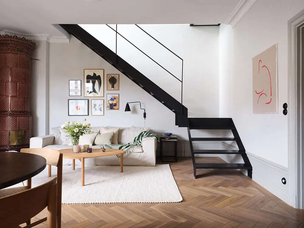 Необычная планировка і мансарда з терасою: приємна скандинавська квартира з інтригою - Gallery image 15