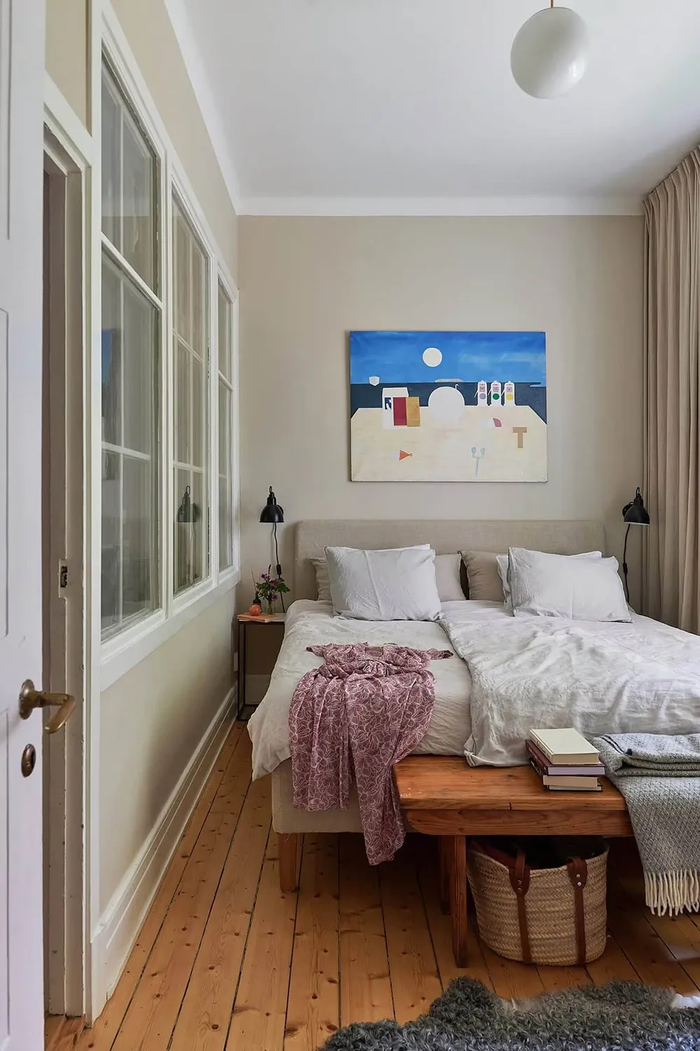 Tonos verdes y sofá a cuadros: apartamento en Estocolmo (47 m²) - Gallery image 9