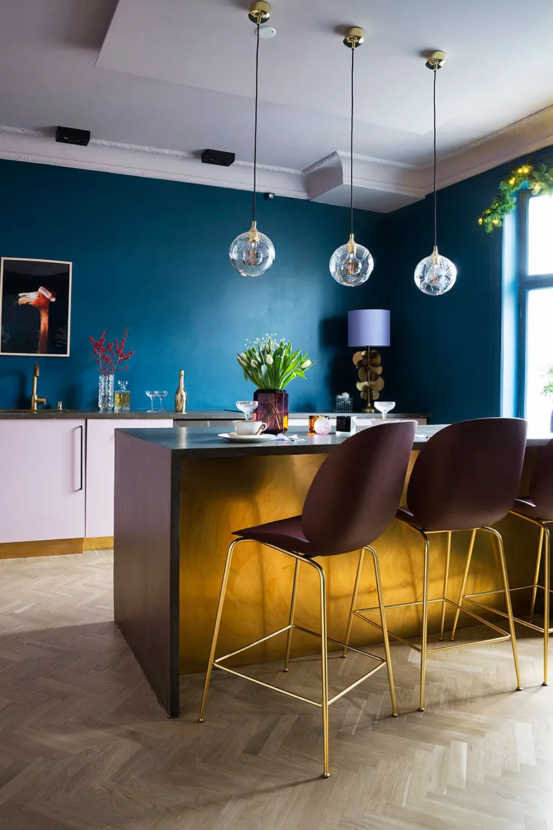 Рождественский декор для гламурного интерьера в стиле ар-деко в Швеции - Gallery image 3