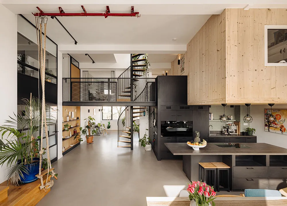 Loft luminoso en Ámsterdam con techos altos y terraza - Gallery image 2