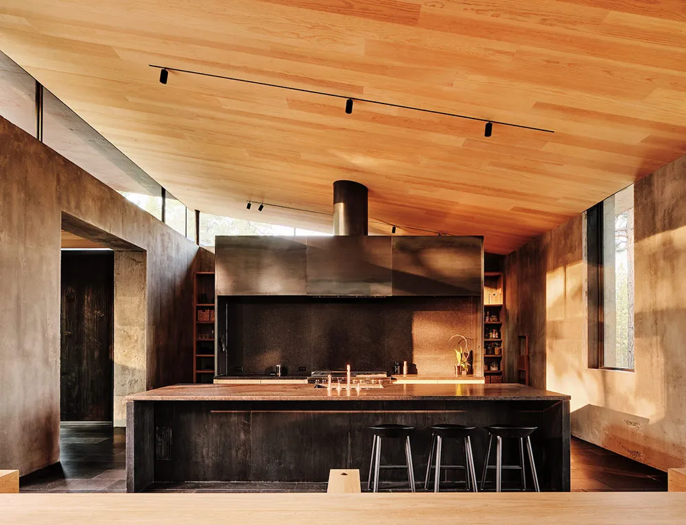 Grobheit dunkler Töne und Wärme natürlichen Holzes: Haus am Tahoe-See - Gallery image 3