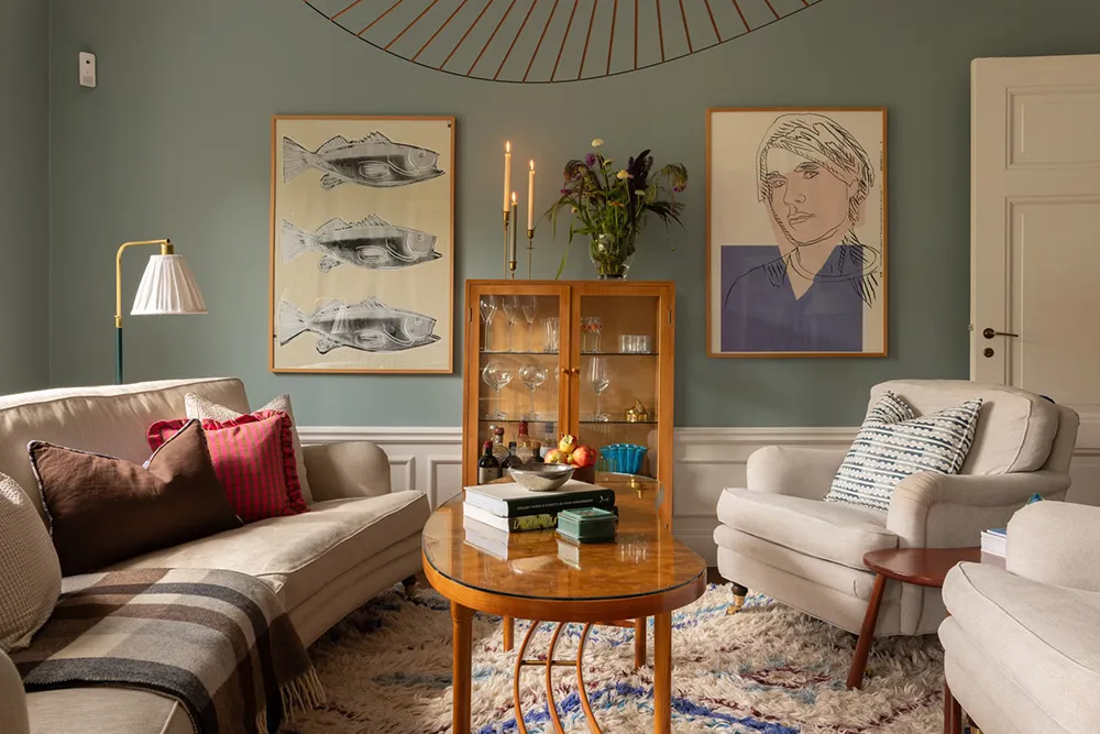 Цветные стены и обои: живой интерьер в старом доме в Стокгольме - Gallery image 3