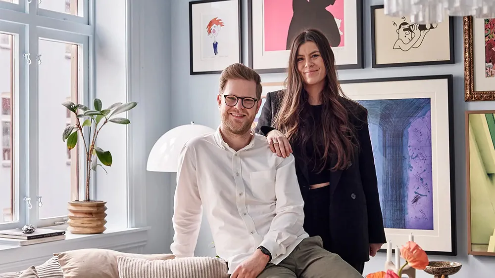 Teintes bleues et accents colorés : intérieur joyeux à Oslo - Gallery image 2