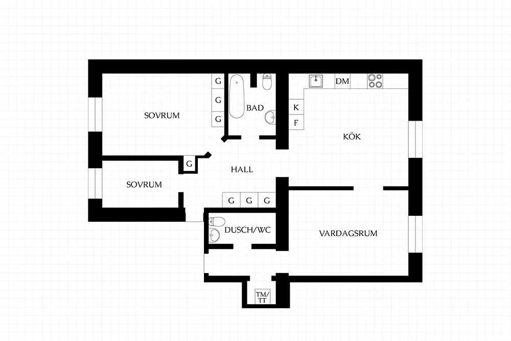 Цветные стены и обои: живой интерьер в старом доме в Стокгольме - Gallery image 34