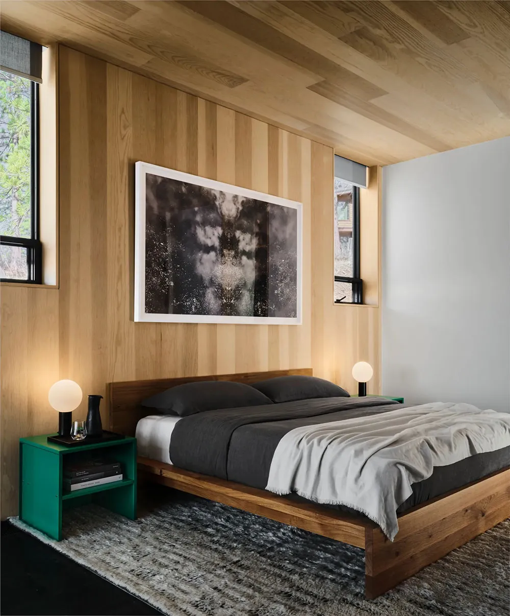 Grobheit dunkler Töne und Wärme natürlichen Holzes: Haus am Tahoe-See - Gallery image 15