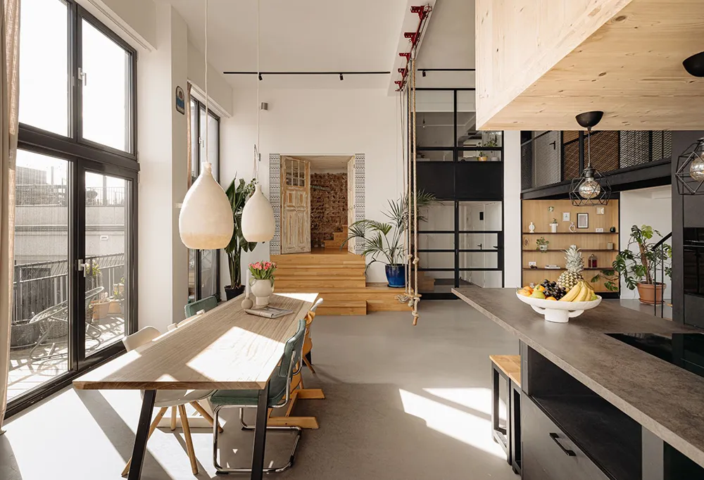 Loft luminoso en Ámsterdam con techos altos y terraza - Gallery image 3